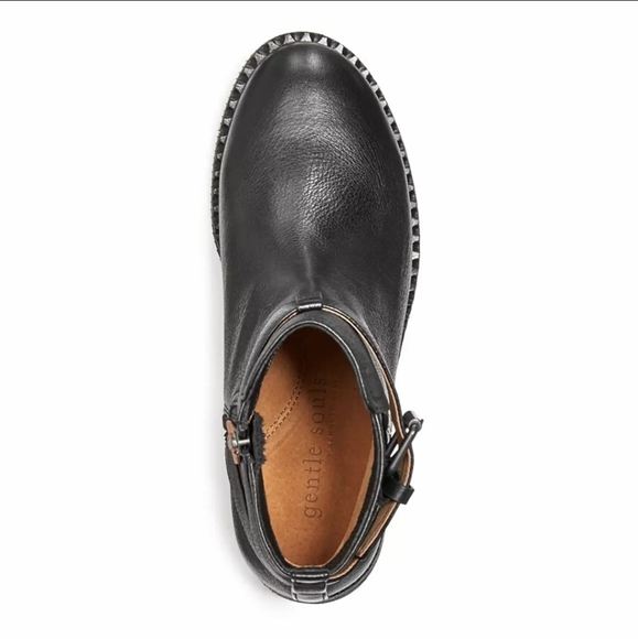 Kenneth Cole Women's Best Leather Moto Boot - US 7 - Picture 3 of 5